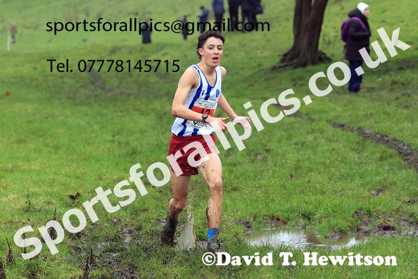 Mens under-17s 2023 NECAA Cross Country Relays, Thornley Hall Farm, Peterlee, County Durham. Photo: David T. Hewitson/Sports for All Pics
